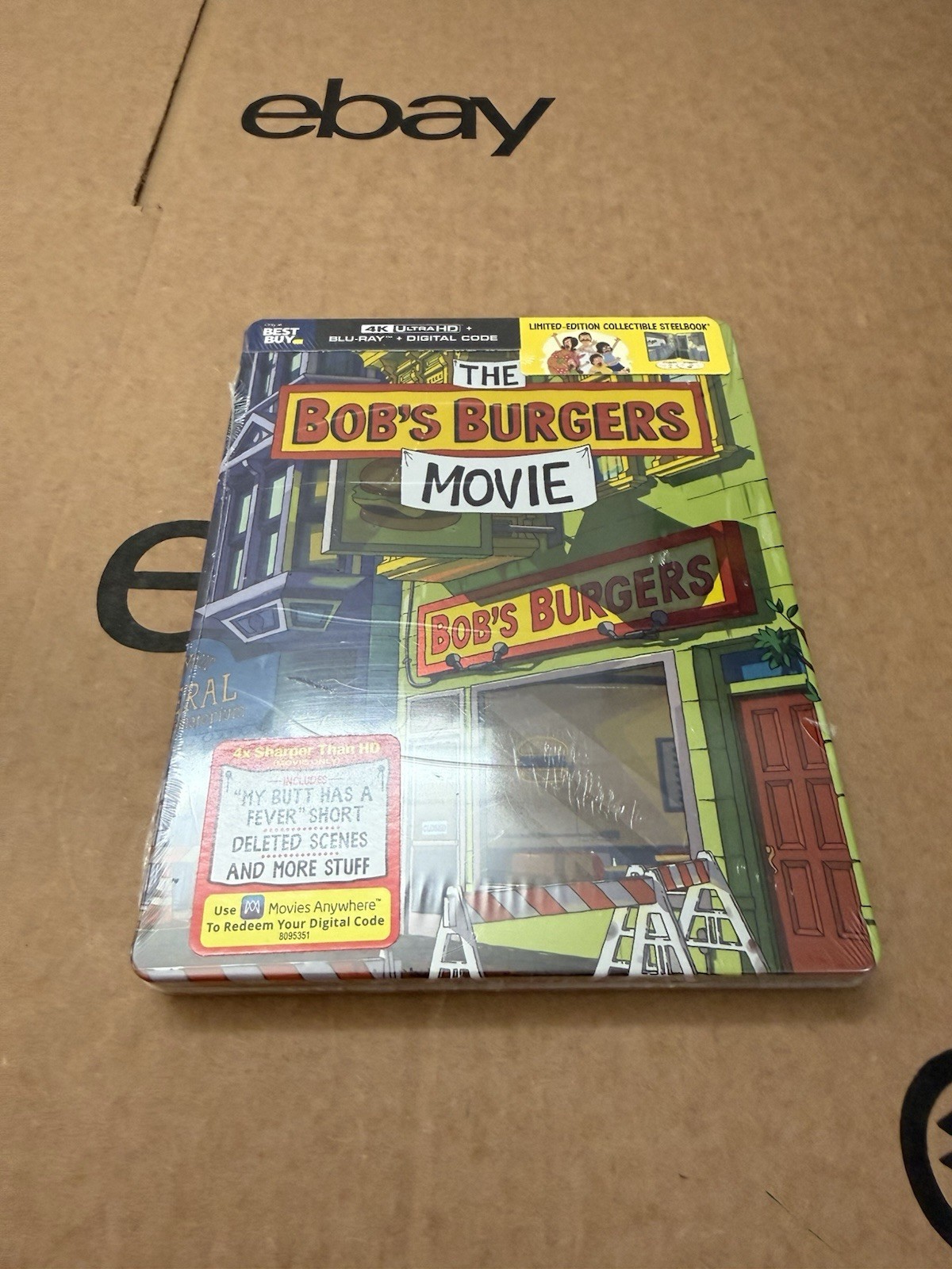 The Bob’s Burgers Movie Best Buy Exclusive SteelBook 4K Blu-ray 2022 NEW SEALED