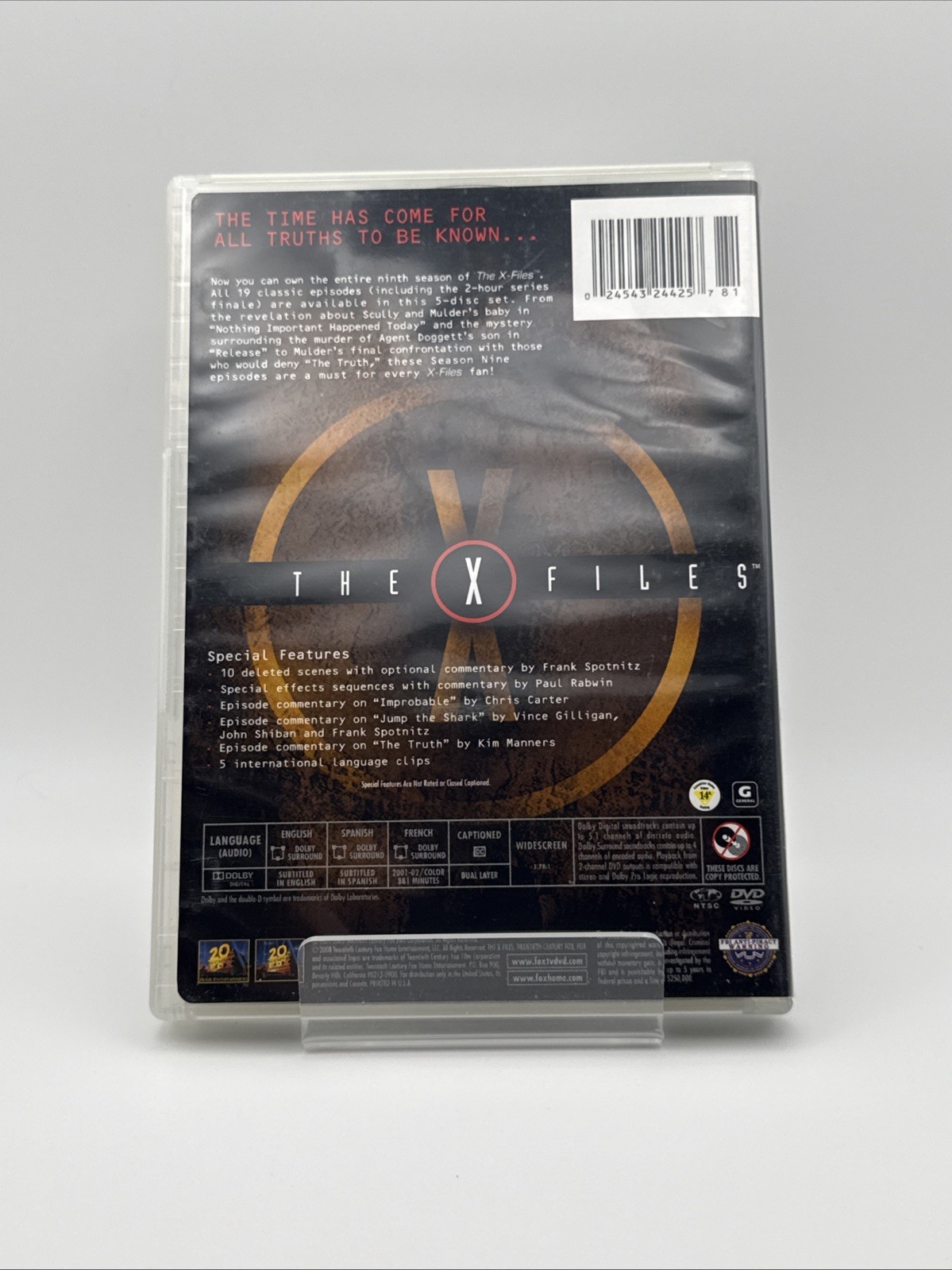 The X-Files: the Complete Ninth Season (DVD, 2001) | FREE SHIPPING