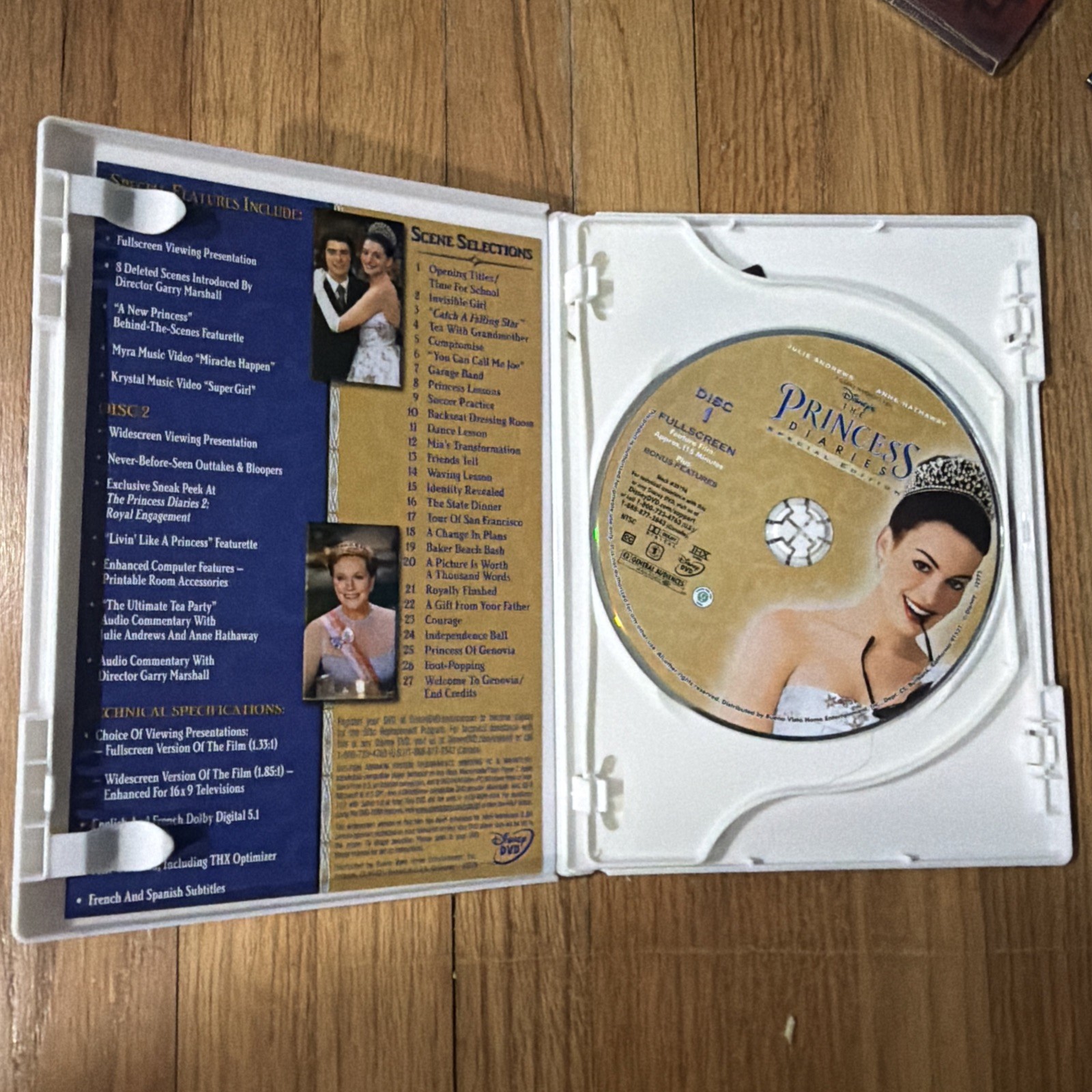 The Princess Diaries (DVD, 2004, 2-Disc Set, Special Edition)
