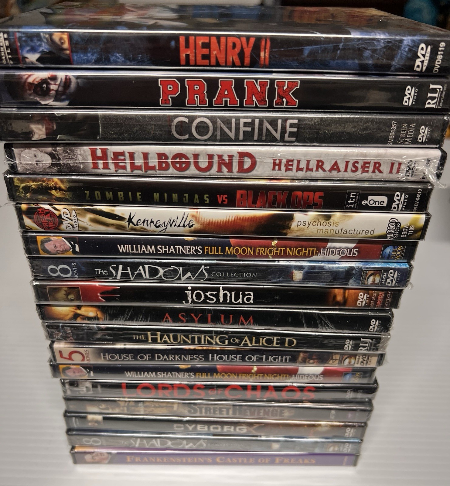 18 Horror Thriller DVD Lot Sealed New The Hellraiser Movie + More