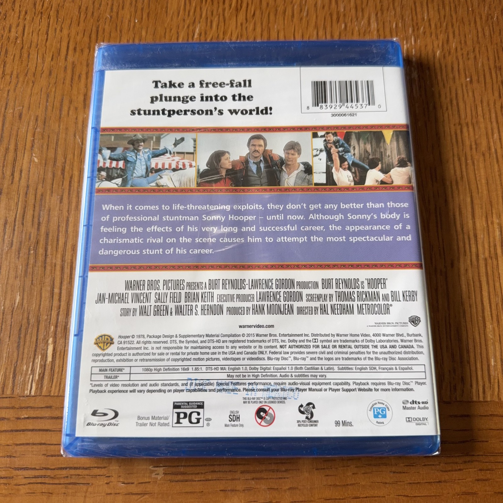 Hooper Blu-ray Burt Reynolds Jan-Michael Vincent Sally Field Hal Needham