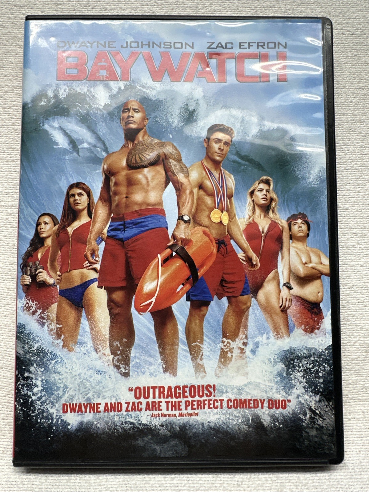 Baywatch DVD 2017 English rated R 116 min wide screen Zac Efron Dwayne Johnson