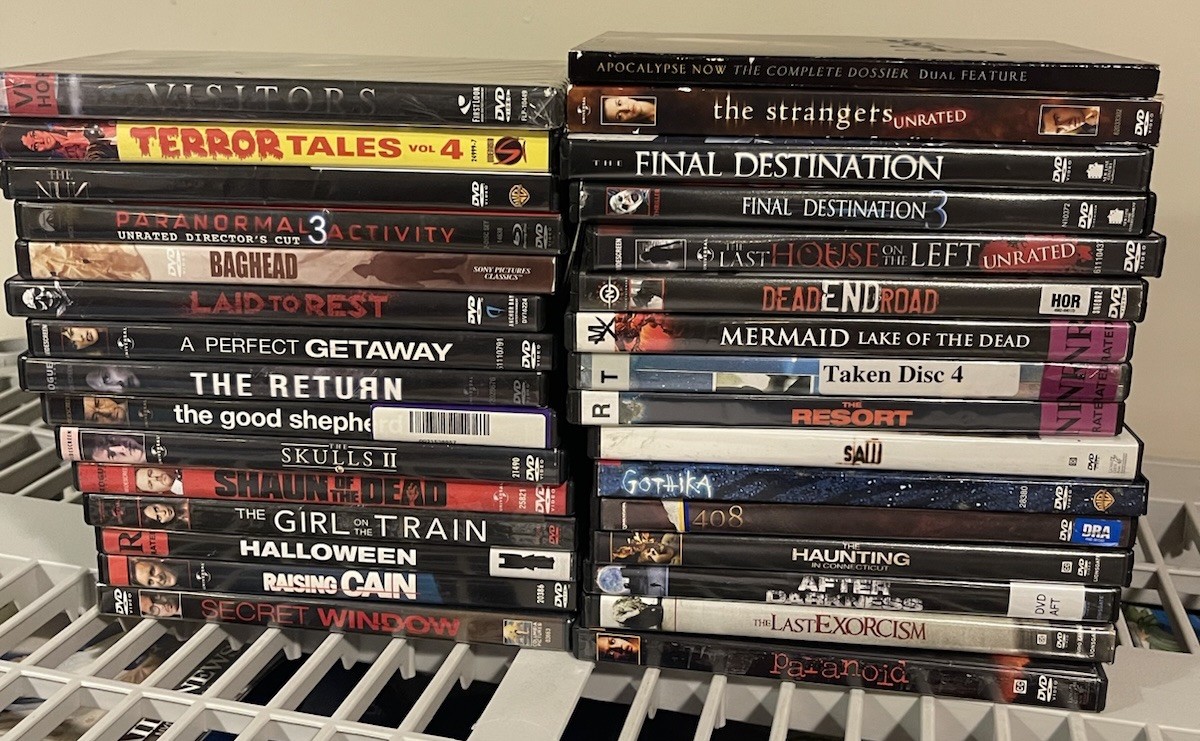 31 Horror Movie DVD Lot Mixed Titles Collection Halloween Slasher Thriller Bundl