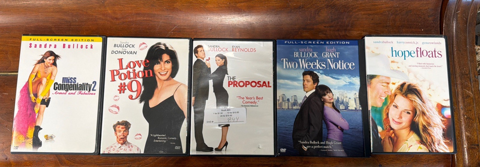 5- Sandra Bullock Starring Dvds