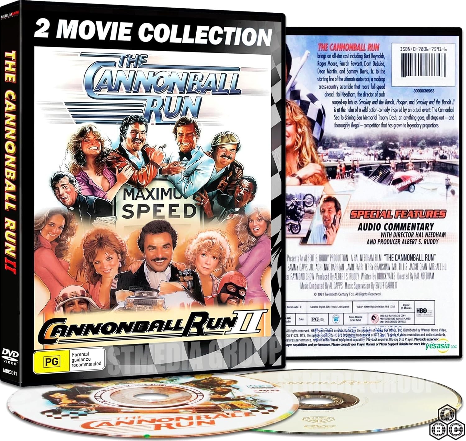 The Cannonball Run 1 & 2 Collection DVD [Region Free]