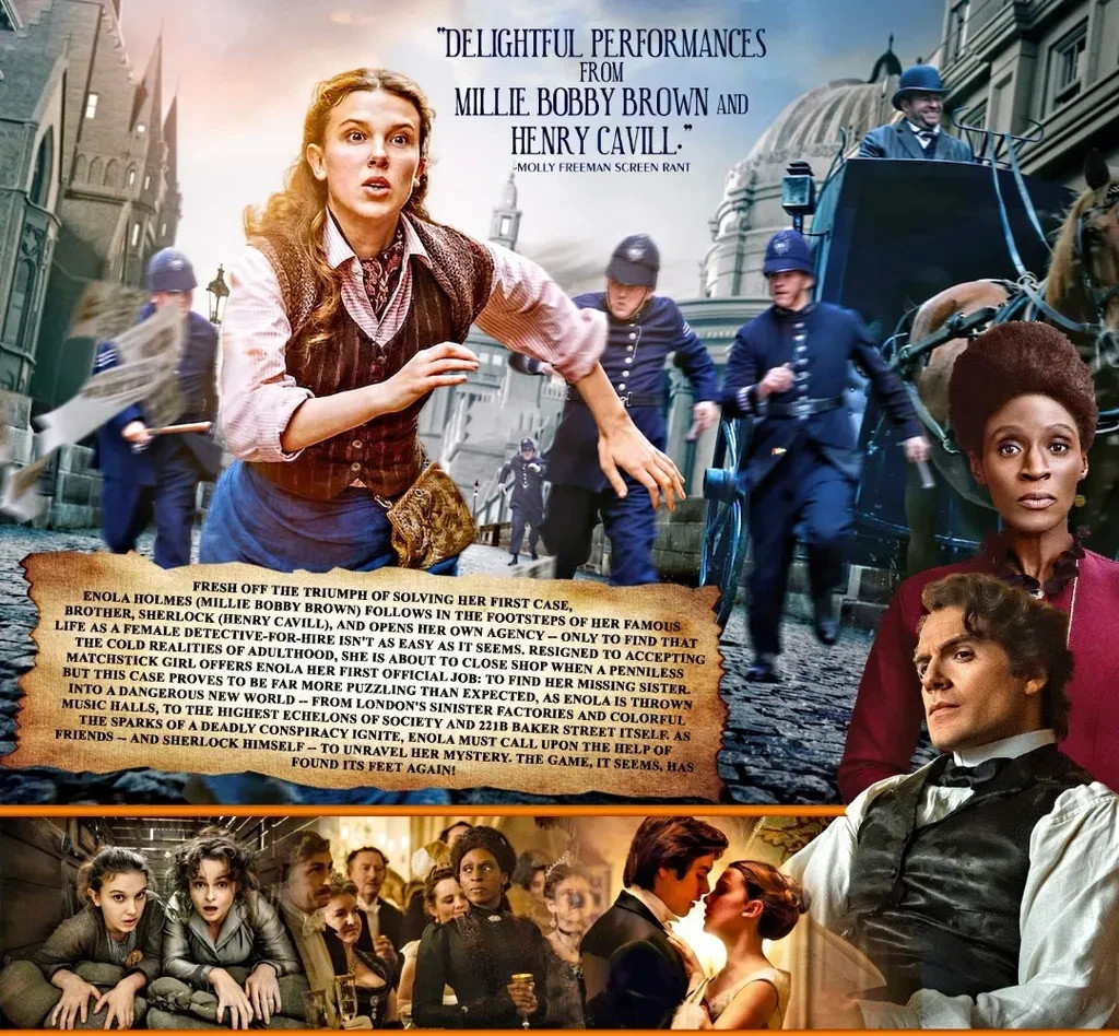 Enola Holmes 2 DVD Mystery Adventure Movie Eng Subs Region Free