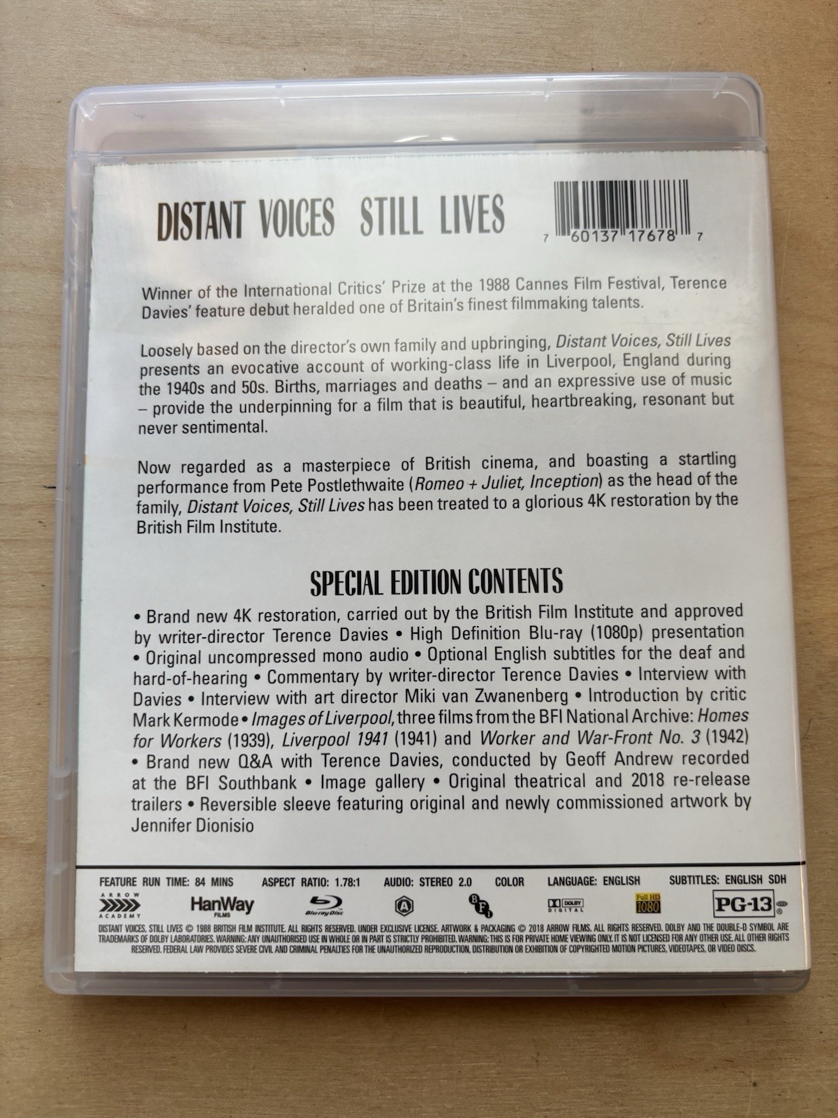 Distant Voices Still Lives – Region A Blu Ray –