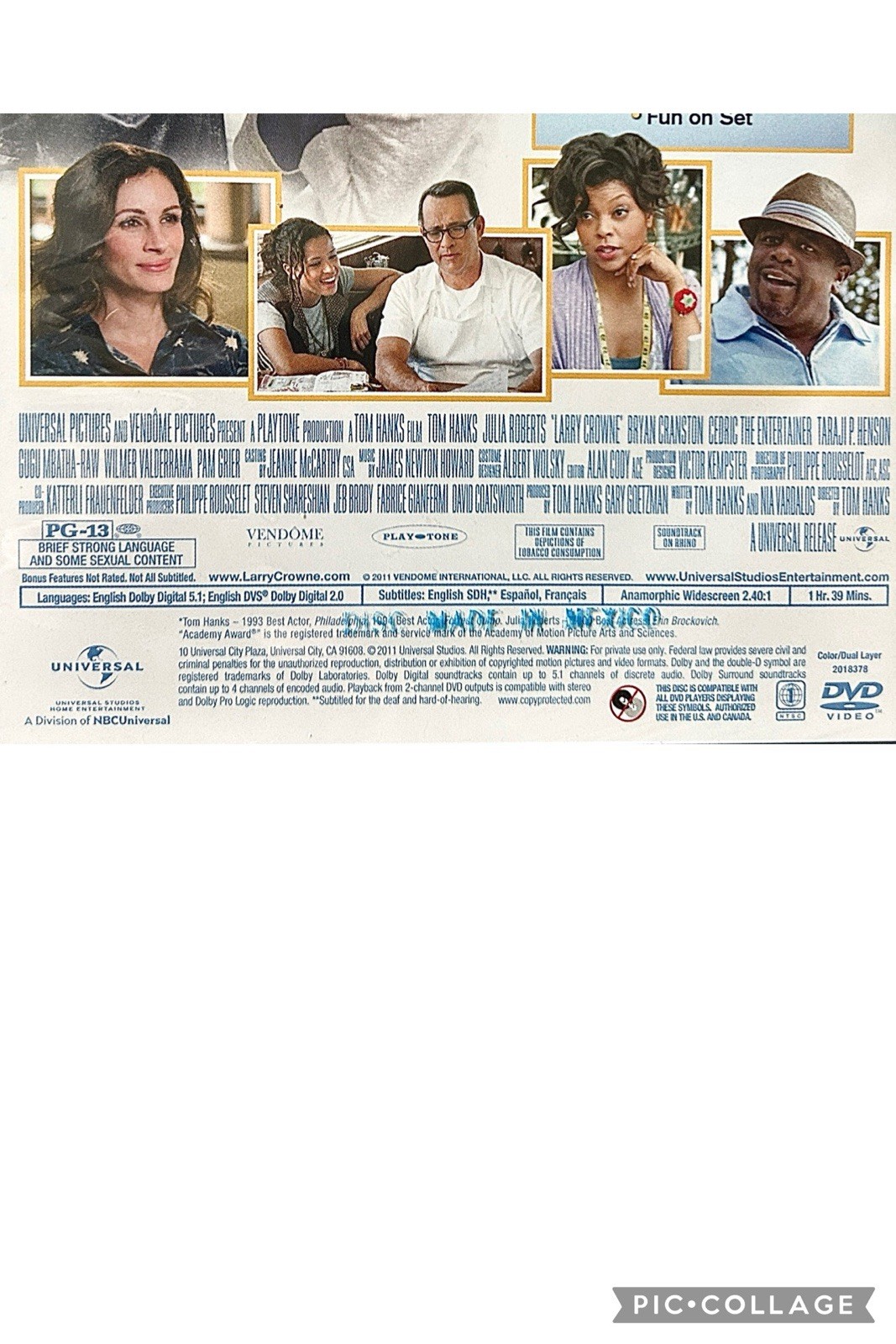 Larry Crowne (DVD 2011) 99 min PG13 – Sealed