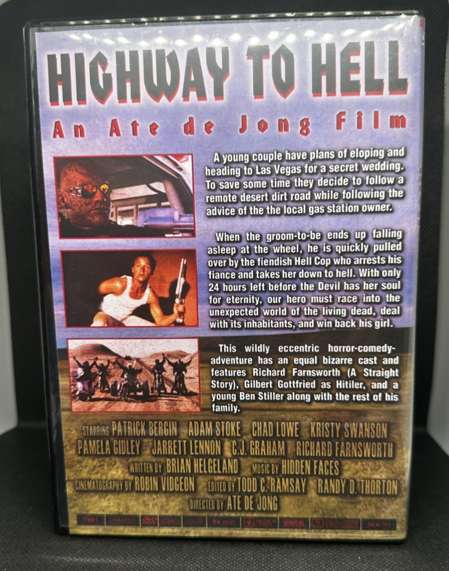 Highway to Hell 1991 DVD REVOK, Chad Lowe, Kristy Swanson