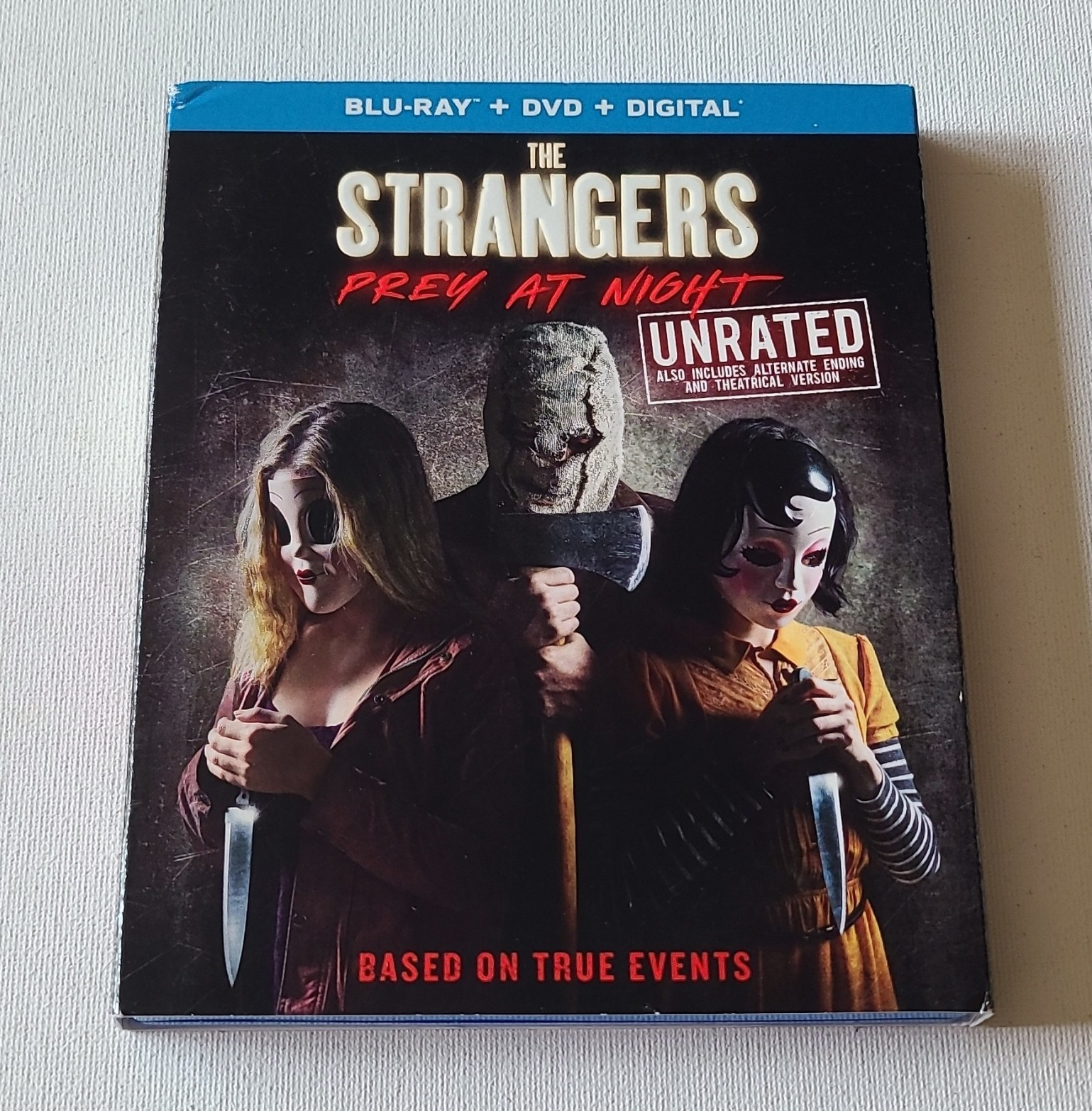 The Strangers: Prey at Night Unrated Blu-ray + DVD With Slipcover OOP