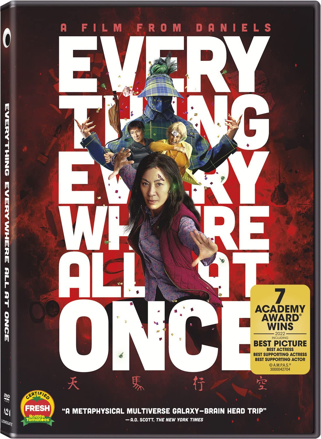 Everything Everywhere All At Once DVD Michelle Yeoh Sci-Fi Action Adventure