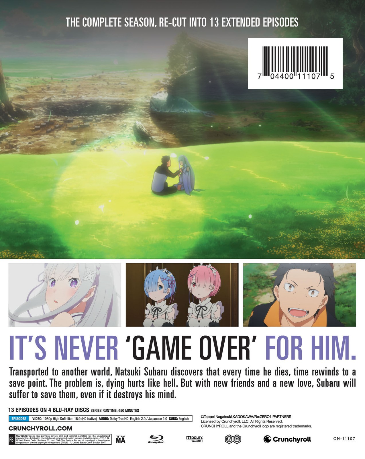 Steelbook Re:Zero – Starting Life In A New World – S1 (Blu-ray) NEW