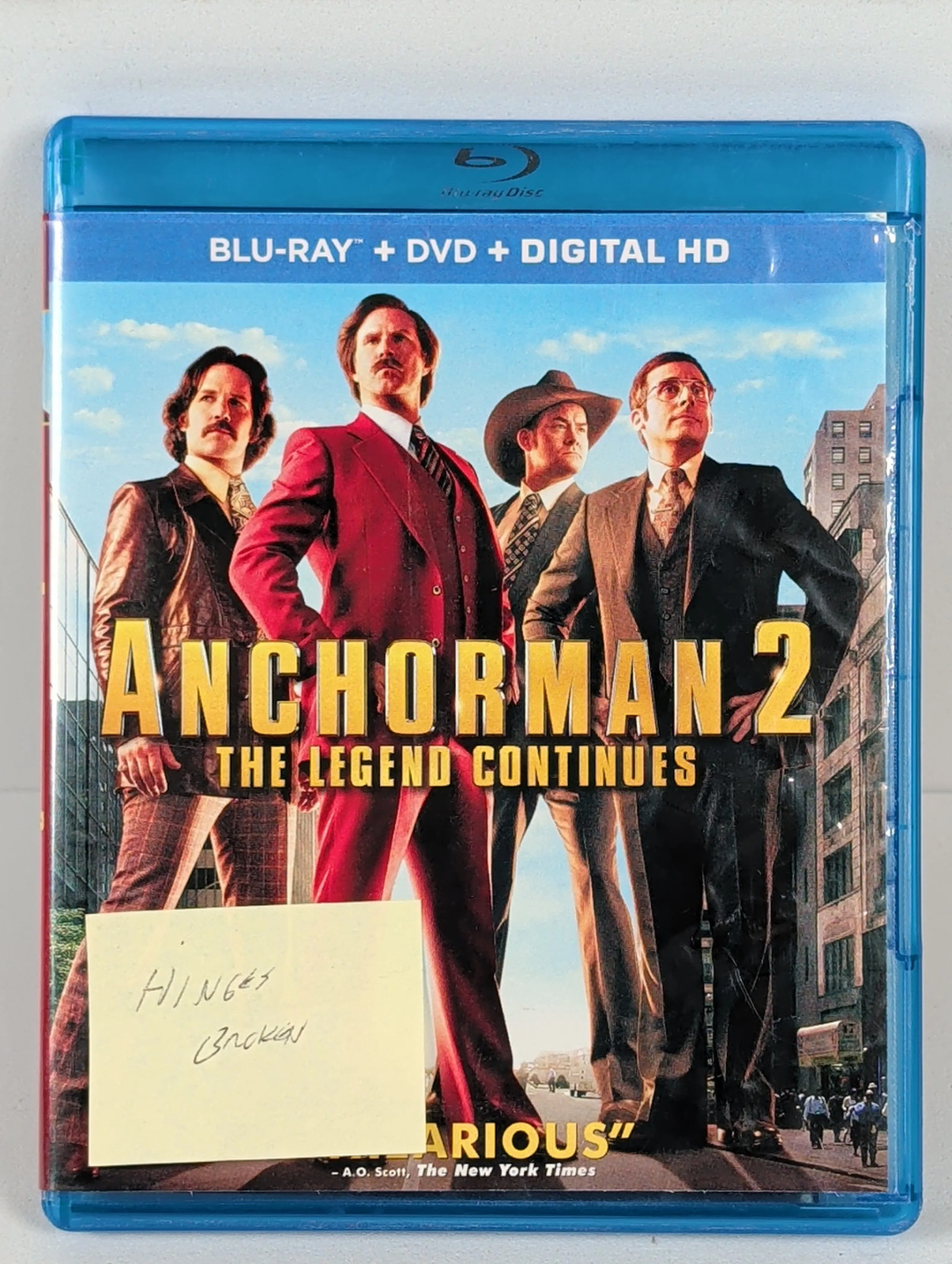 Anchorman 2: The Legend Continues (2013) Blu-Ray Will Ferrell Free Shipping