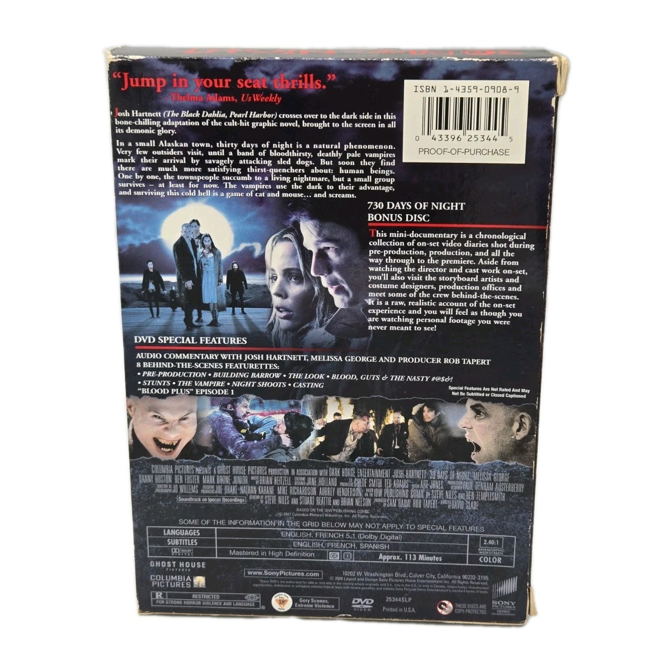 30 Days Of Night Exclusive DVD 2-Disc Limited Edition Set Bonus Disc Is Sealed