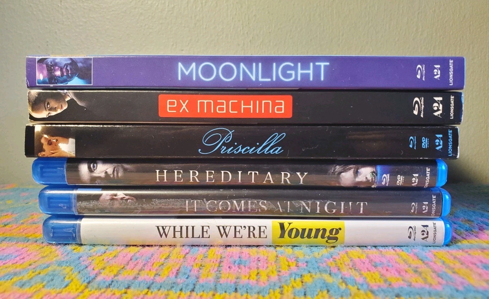 A24 Blu-Ray Collection (Lot of 6) Moonlight Hereditary Ex Machina Priscilla OOP