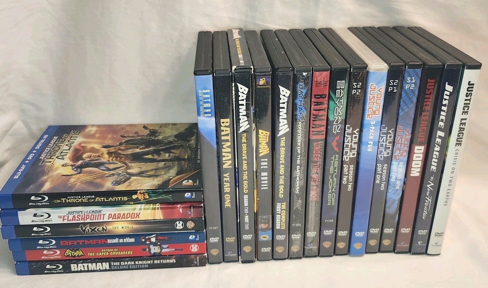 DC Batman Animated Movie Lot Joker Young Justice Collection Invasion DVD Bluray
