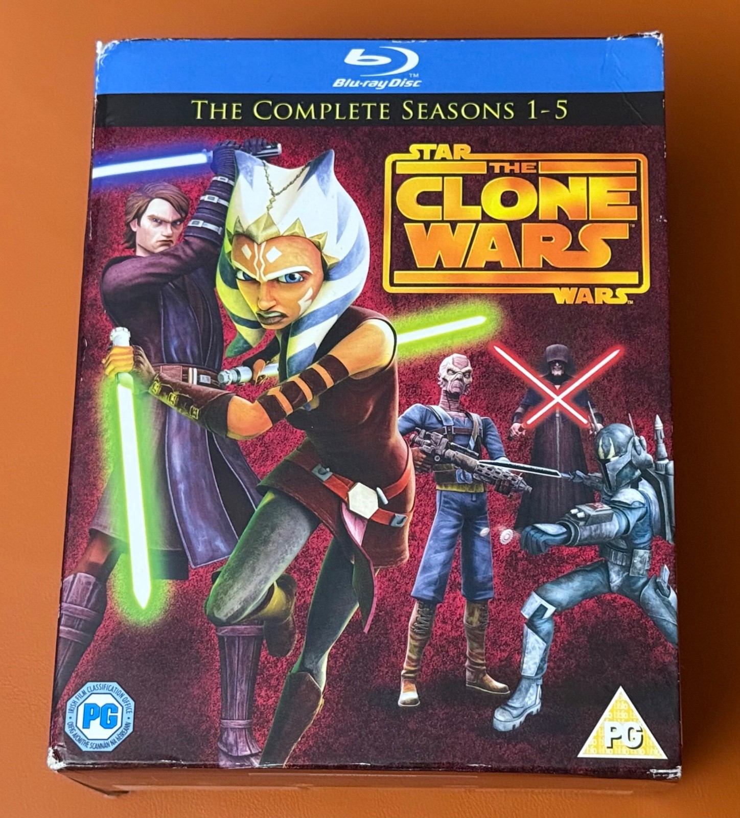 Star Wars The Clone Wars Complete Seasons 1-5 BLURAY Same Day Shipping US seller