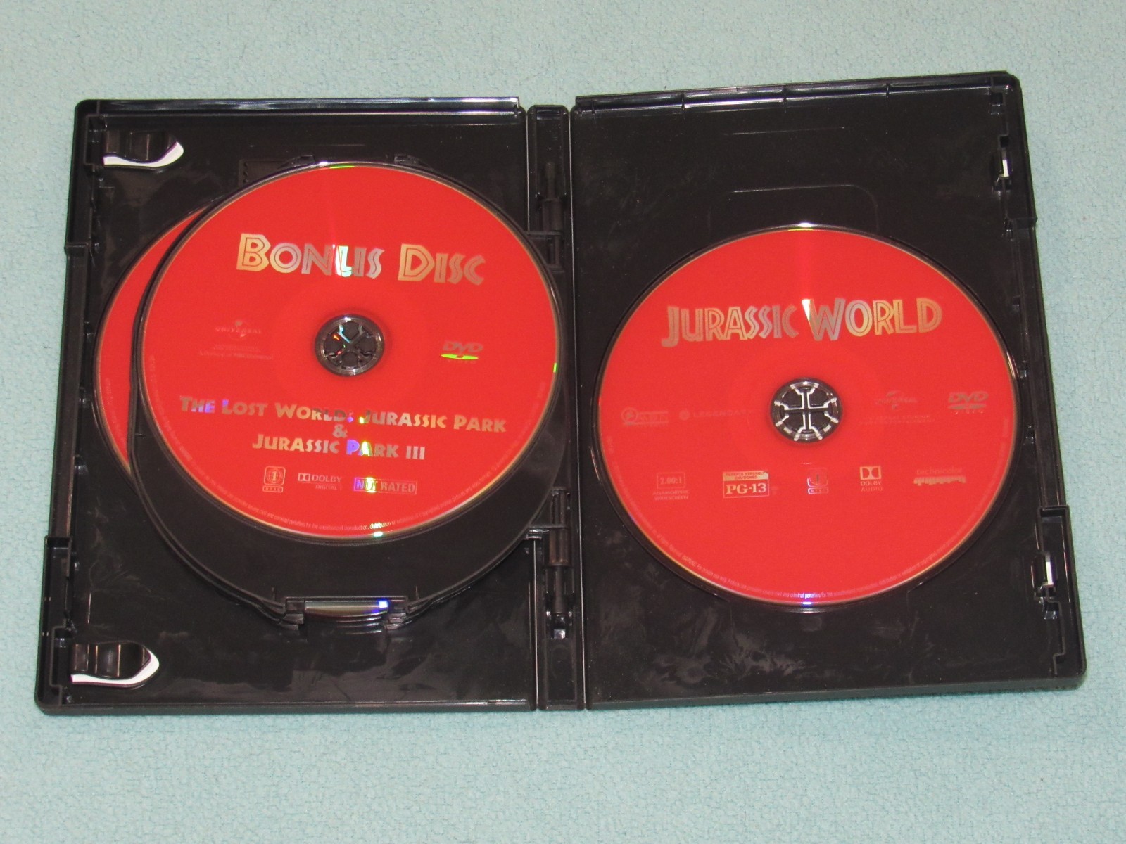 6 DVD Lot: JURASSIC PARK TRILOGY & WORLD TRILOGY Complete Collection (8 Discs)