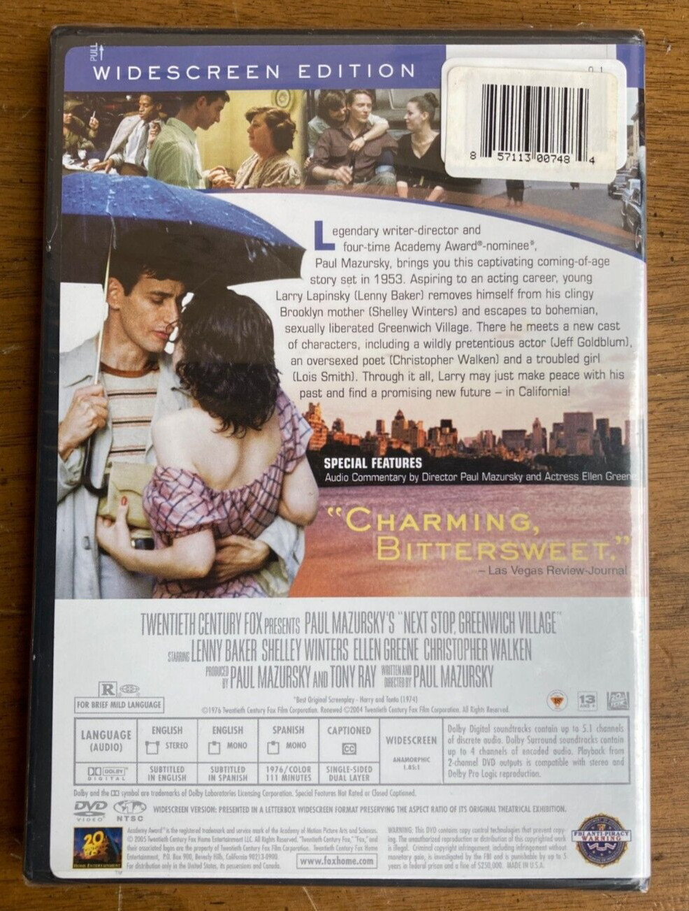 Next Stop Greenwich Village RARE OOP DVD Christopher Walken 1976 NEW Sealed