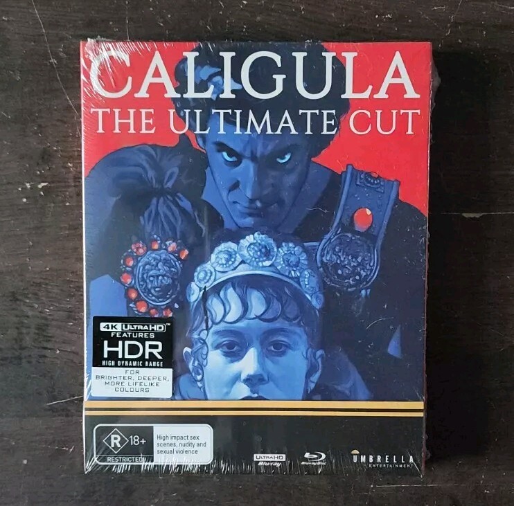 Caligula: The Ultimate Cut – Umbrella Ent (4 Discs) – 4K + Bluray (BRAND NEW)