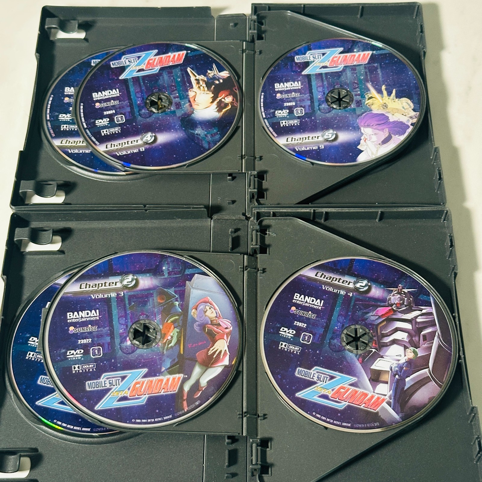 Mobile Suit Zeta Gundam: Complete Collections I & II (DVD, 2008) ’85-’86 ANIME