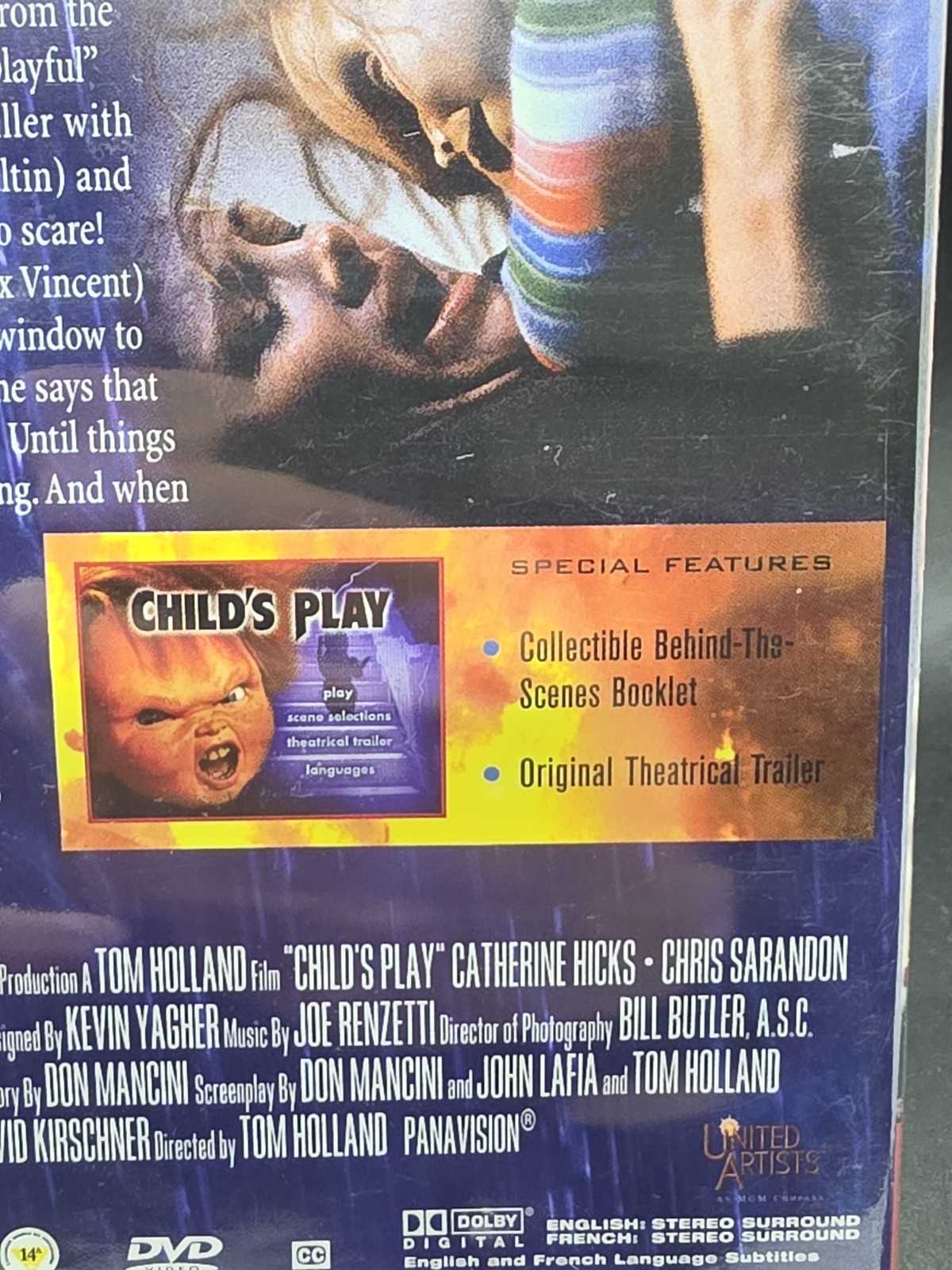 Child’s Play (DVD) 1988 Horror Movie MGM Full Screen New Sealed Hicks Sarandon
