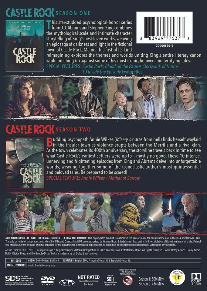 Castle Rock: The Complete Series DVD Set *NEW/SEALED* FREE SHIPPING Stephen King