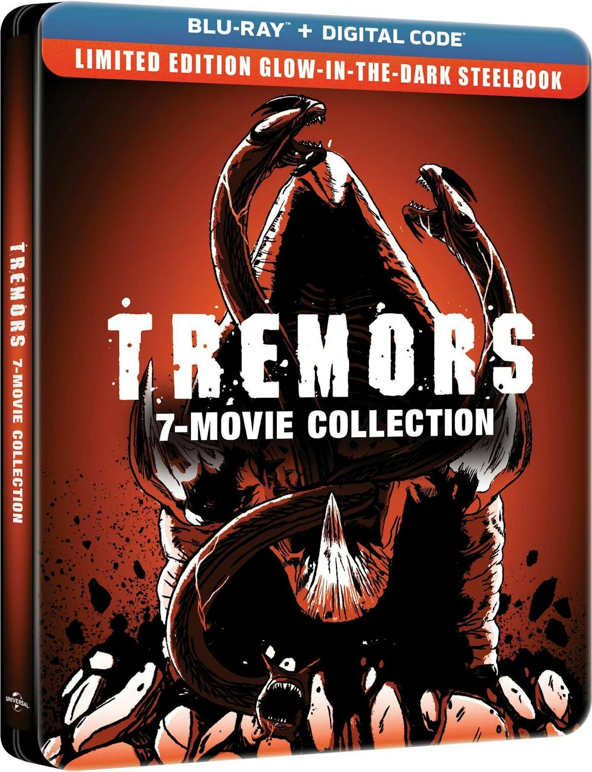Tremors 7-Movie Collection – Limited Edition Glow-in-the-Dark Steelbook Blu-ra