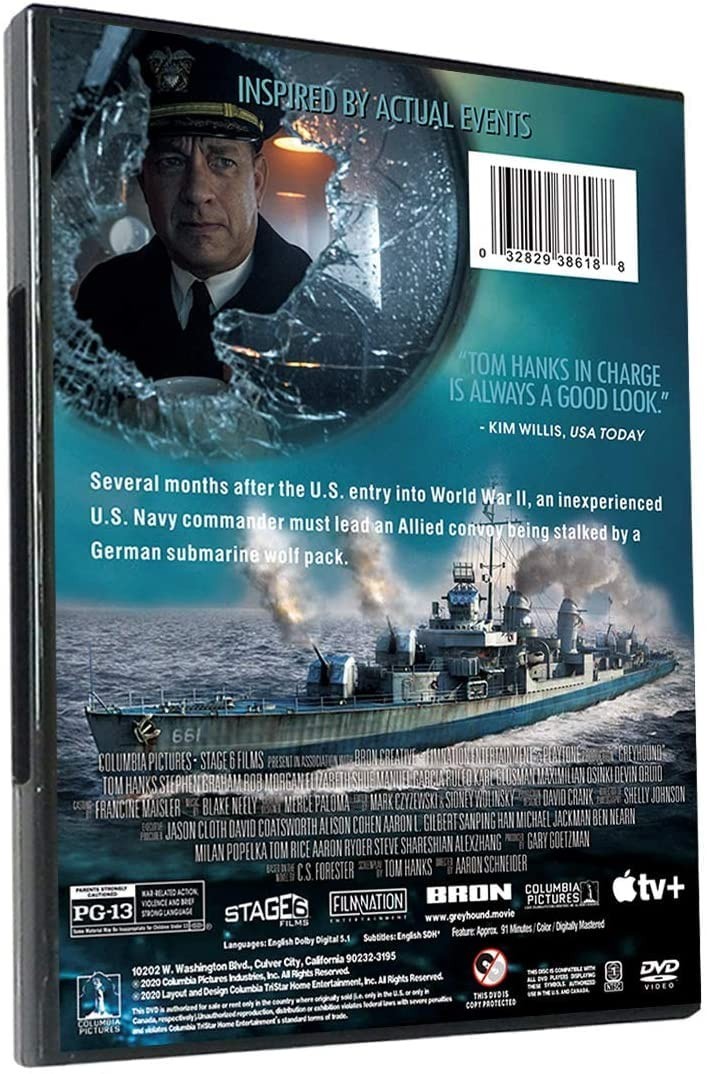 GREYHOUND DVD Box-set Tom Hanks US Stock + Free Shipping NEW!!