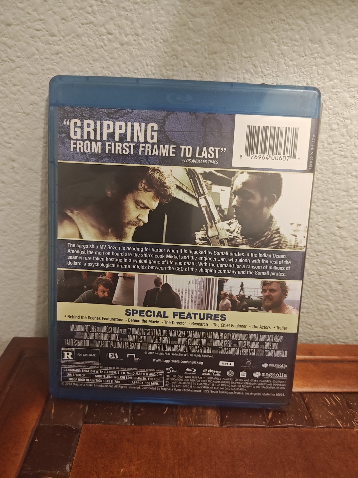 A Hijacking Film by Tobias Lindholm Blu Ray Edition Pre-owned CD