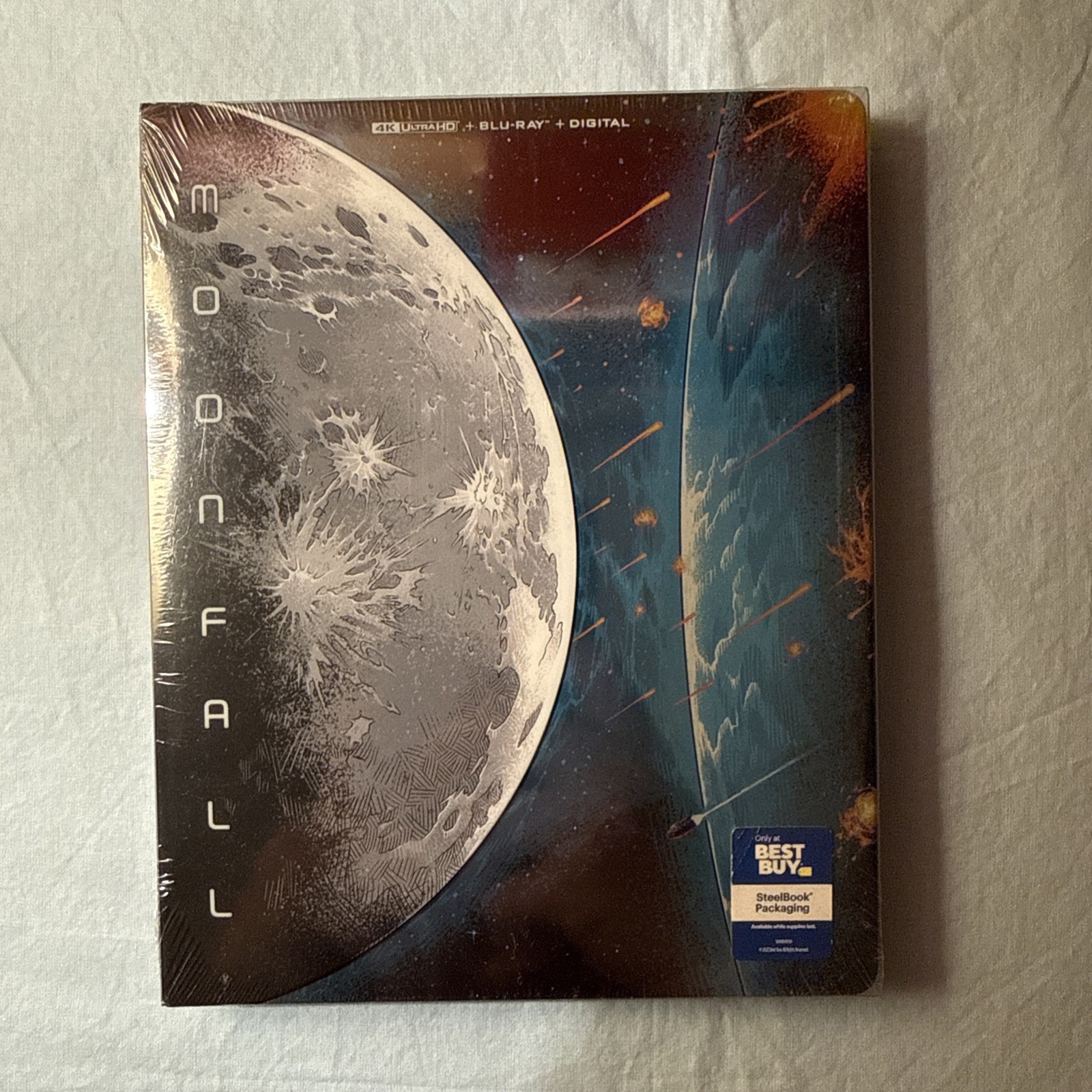 Moonfall Limited Edition SteelBook: 4K Ultra HD + Blu Ray + Digital Best Buy