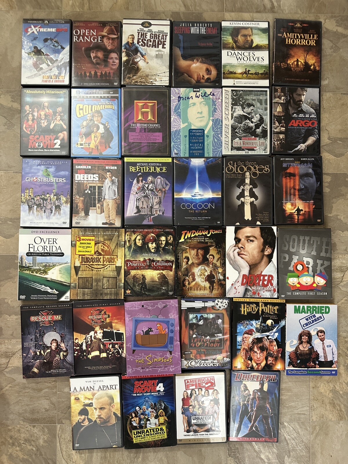 34 Mixed DVD Lot TV Seasons And Movies – Various Genres