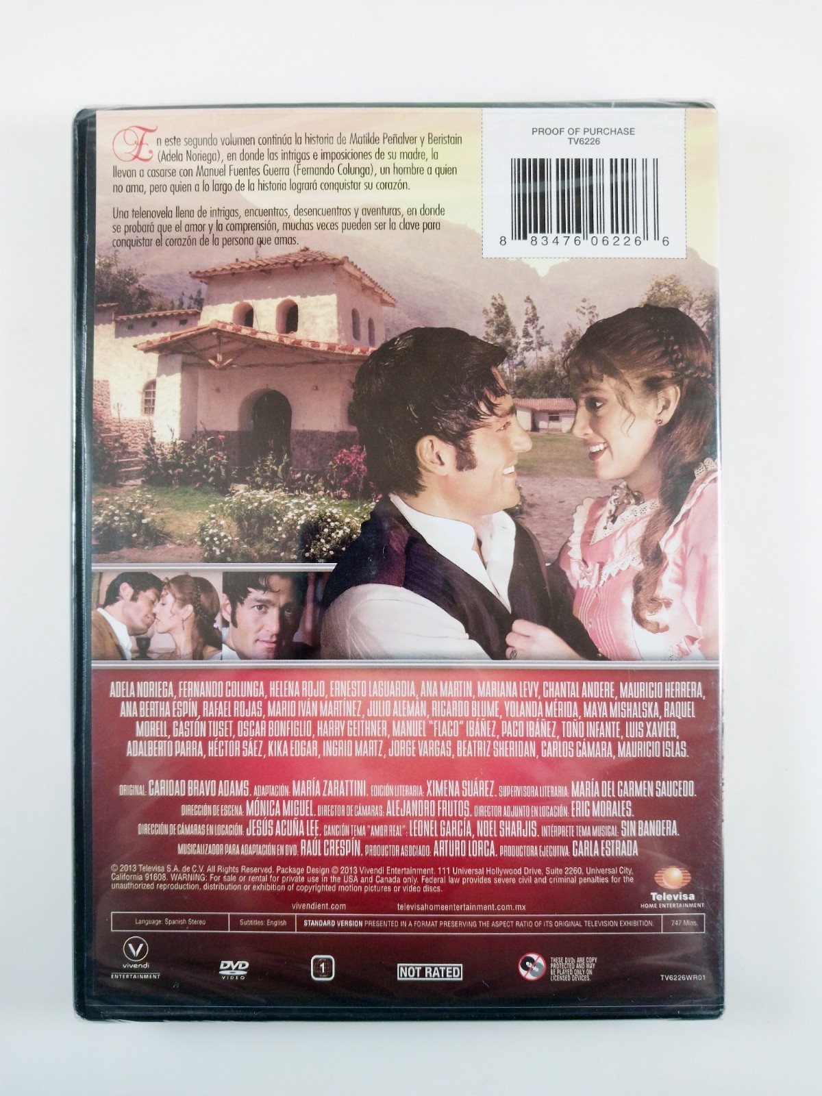 Amor Real : Part 2 (2003) Telenovela (DVD, 2013) TV6226 – 4 Discs – Sealed