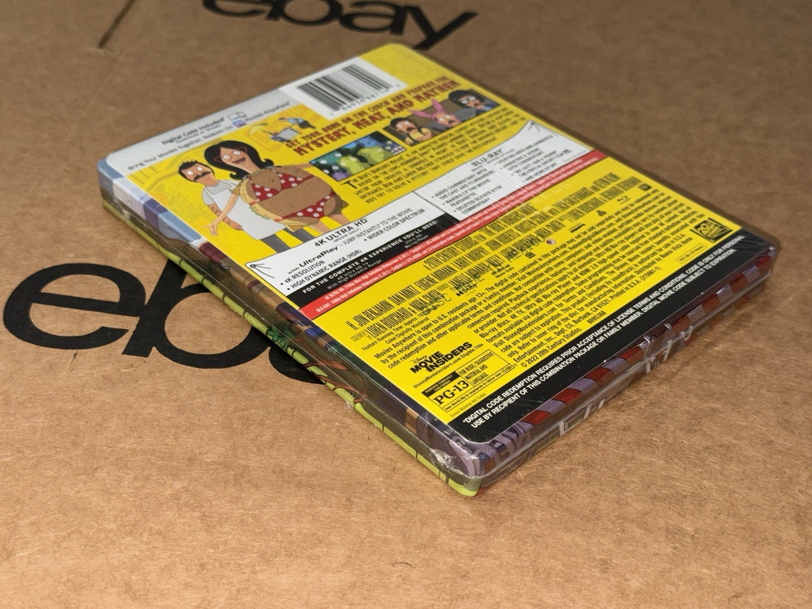 The Bob’s Burgers Movie Best Buy Exclusive SteelBook 4K Blu-ray 2022 NEW SEALED