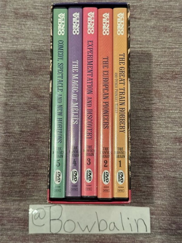 The Movies Begin: 133 Films! Early Cinema 1894-1913 (Kino Video DVD Set) VG+ !