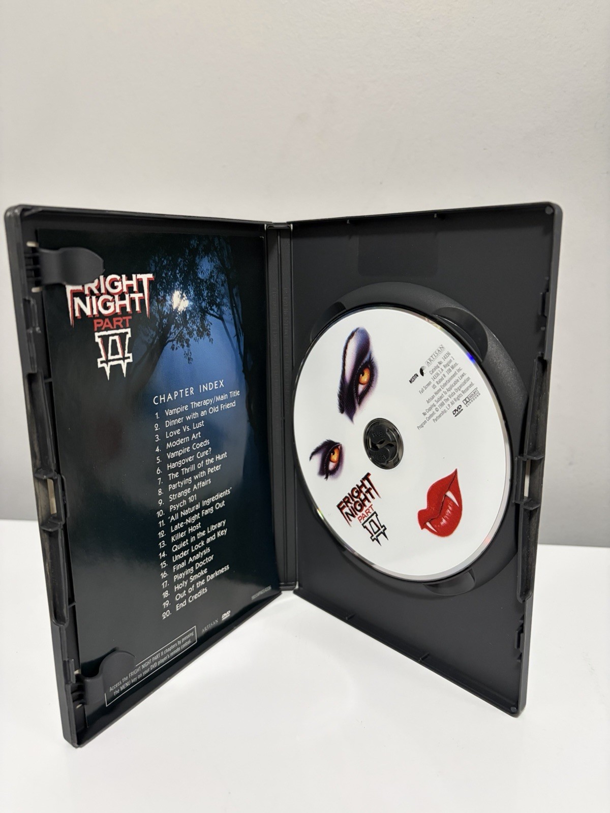 Fright Night Part II 2 (DVD, 1988) w/Insert OOP Roddy McDowall, William Ragsdale