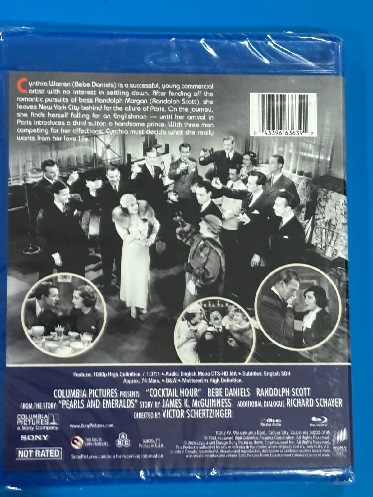 COCKTAIL HOUR(Blu-ray, 1933)NEW/SEALED