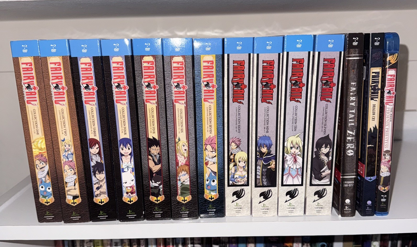 Fairy Tail Anime Collection 1-11 EP 1-277 Blu-ray dvd plus zero and movies