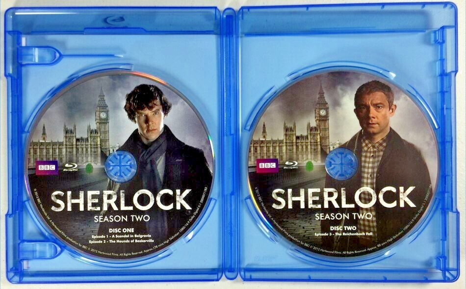 Sherlock The Complete Season Two BBC Blu-Ray 2 Disc Set – NEW + BONUS