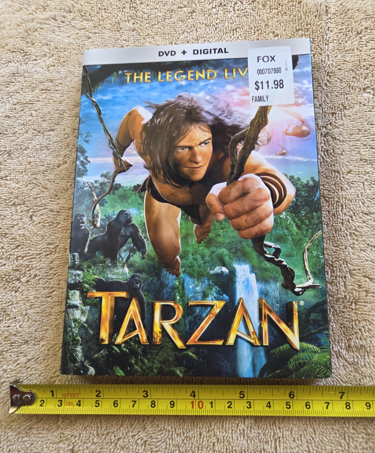 Lionsgate Tarzan (2013) DVD + Digital Copy w/ Screenplay PG 94 min Kellan Lutz