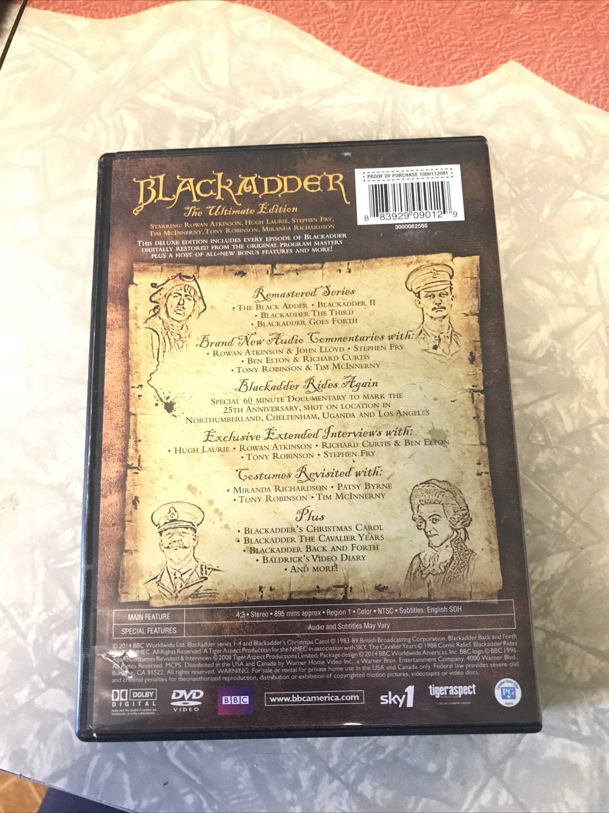 Black Adder: the Ultimate Edition (Remastered) (DVD) BBC Rowan Atkinson 6 Disc