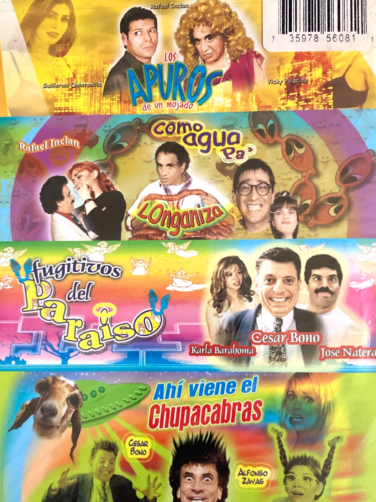 Ensalada De Albures – DVD 4 Pack Spanish Movies Alfonso Zayas Rafael Inclan NEW