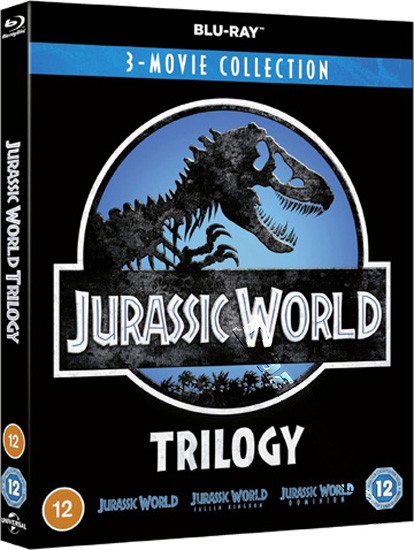 Jurassic World Trilogy NEW Cult Blu-Ray 3-Disc Set Colin Trevorrow Chris Pratt