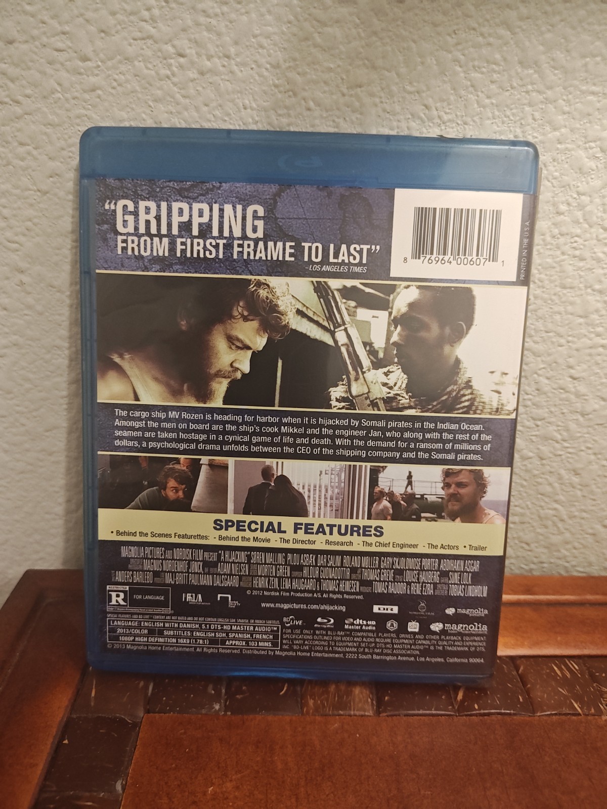 A Hijacking Film by Tobias Lindholm Blu Ray Edition Pre-owned CD