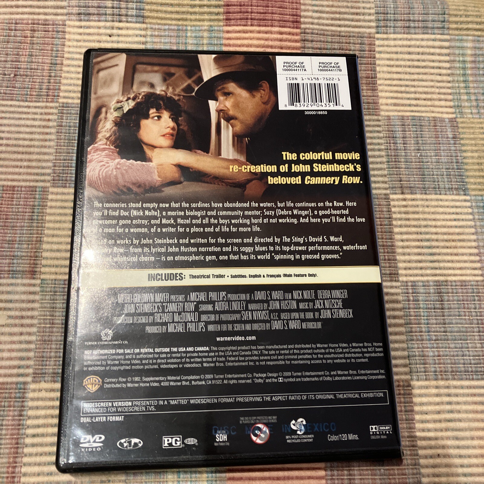 Cannery Row (DVD, 1982) Debra Winger, Nick Nolte “RARE OOP”