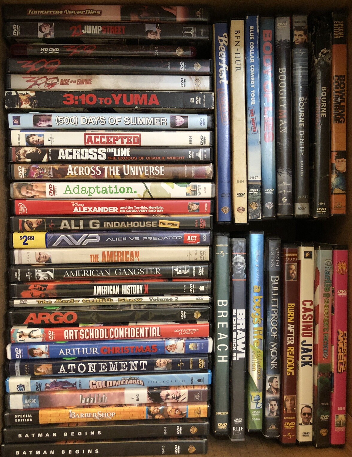 You Pick Any DVD for $1! Combined Shipping, Movie Lot, 247 Titles, Bulk