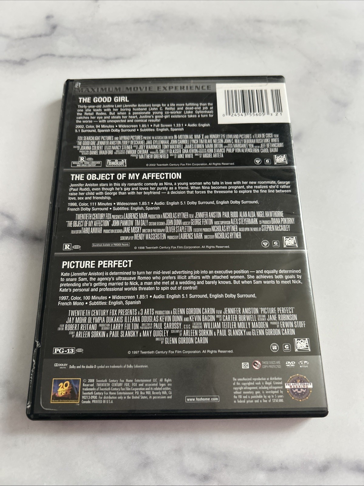Triple Feature DVD Set: the Good Girl, Object of My Affection, Picture Perfect
