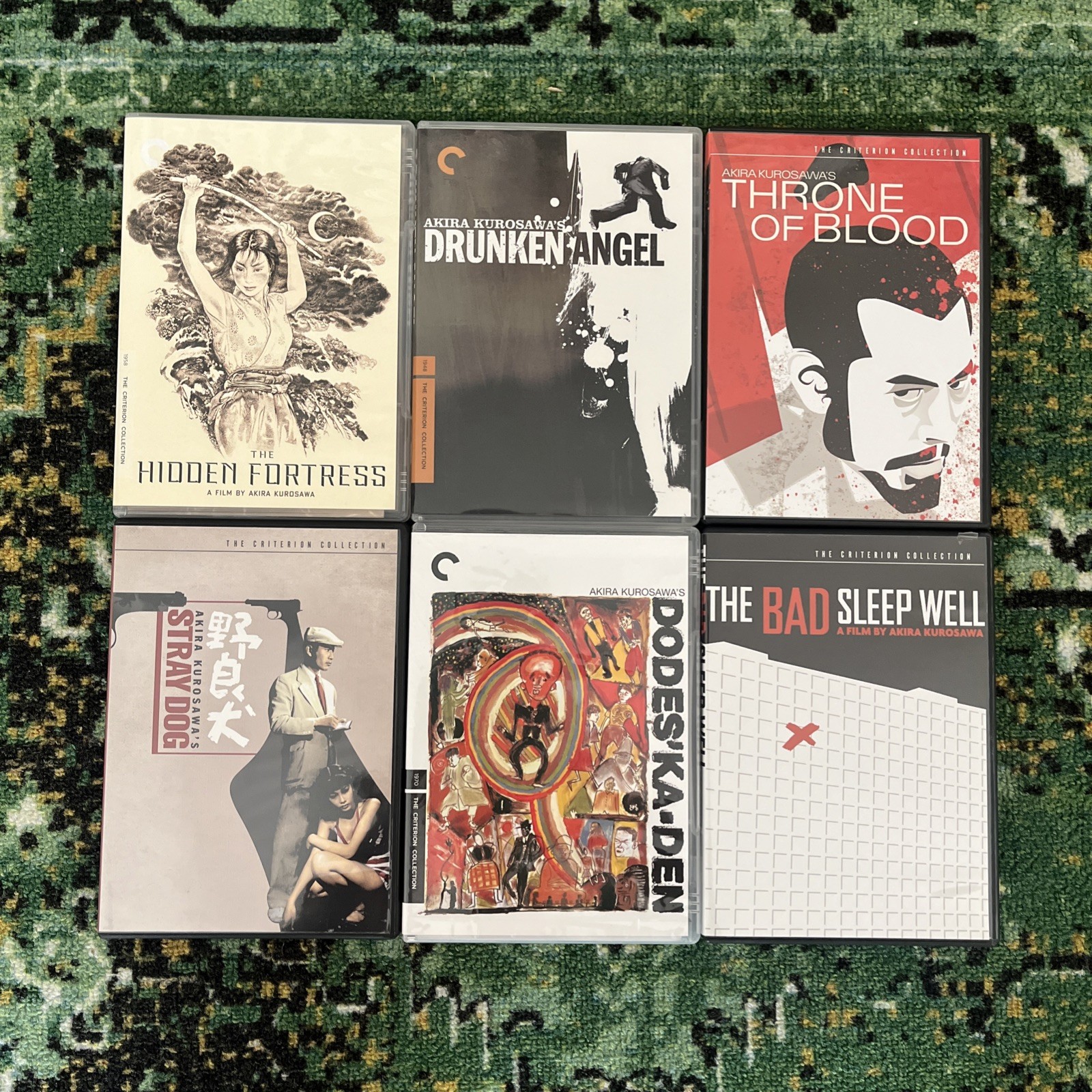 Akira Kurosawa Lot. 6 Criterion DVDs. Like New.