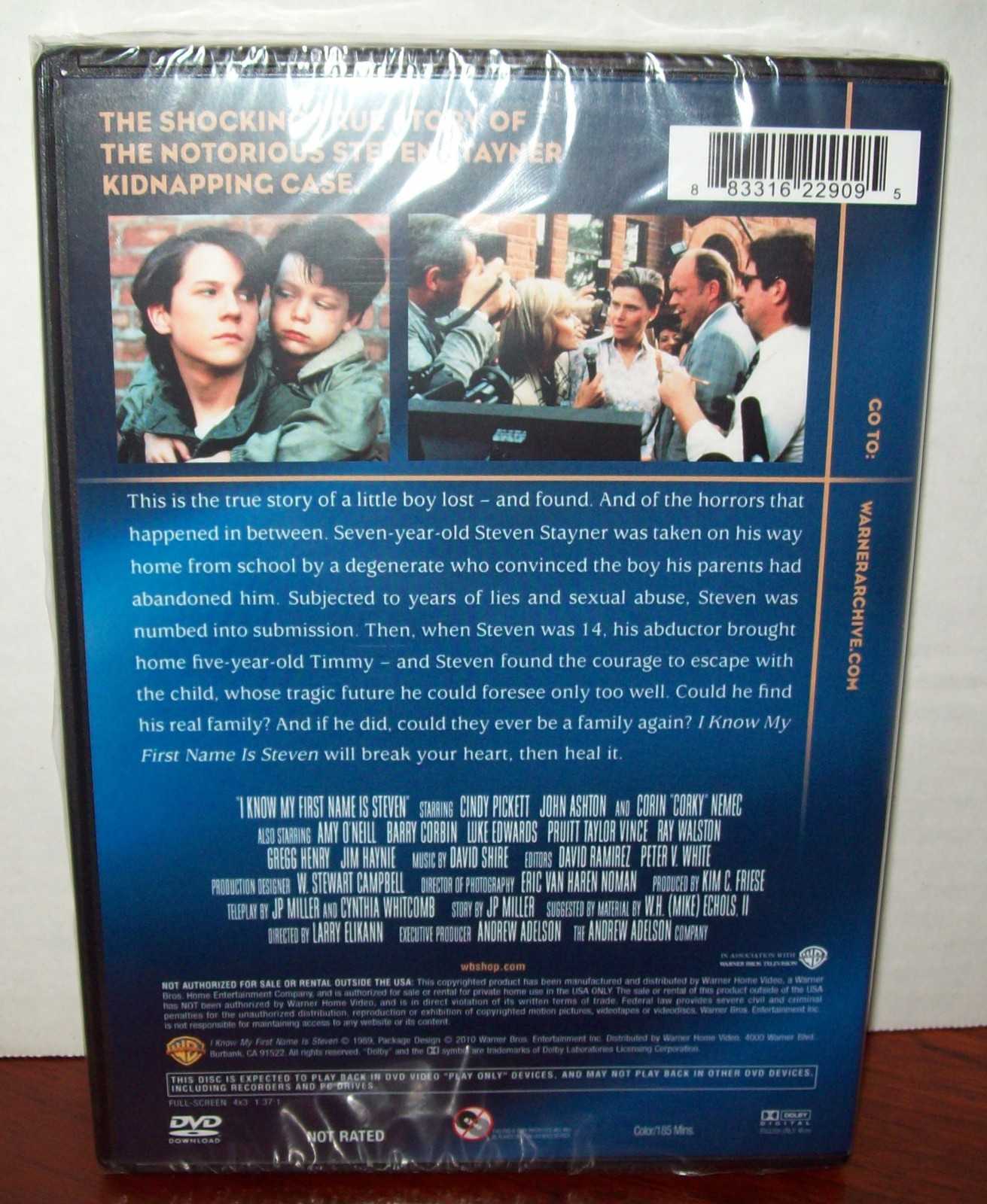 I Know My First Name Is Steven DVD 1989 TV Movie Cindy Pickett, John Ashton NEW