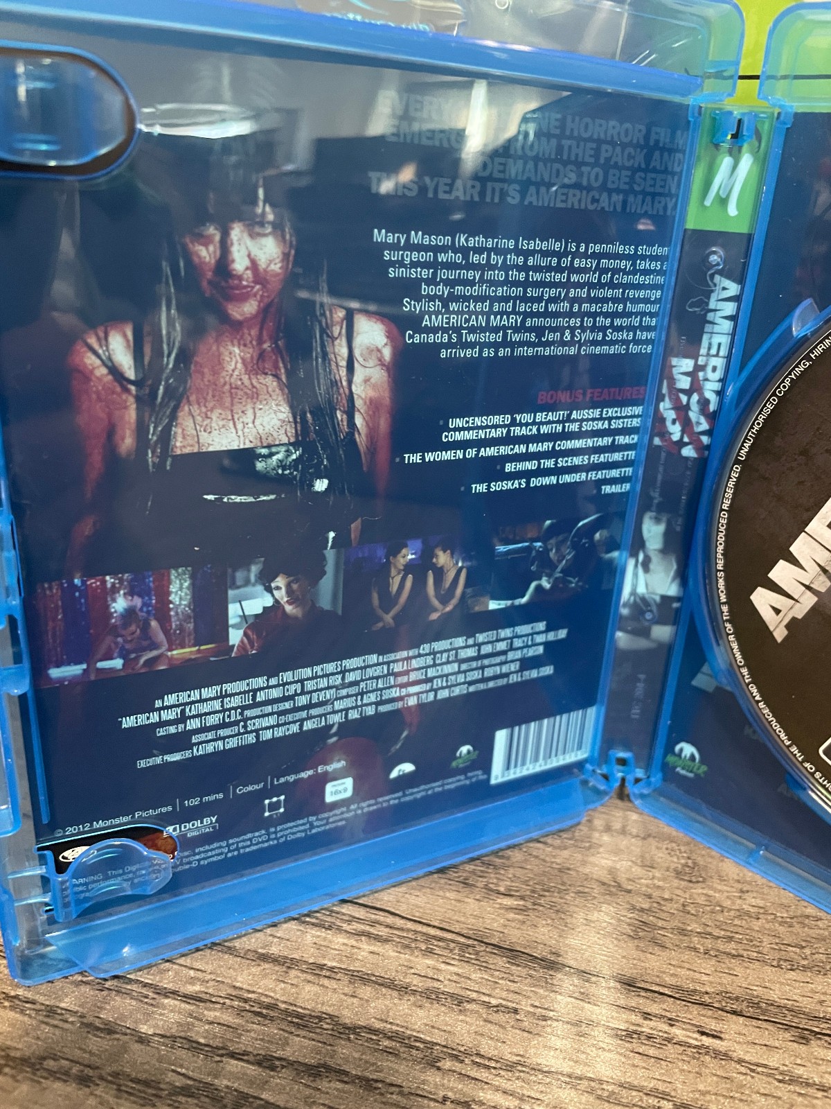 AMERICAN MARY AUS Import NEW BLURAY Soska Sisters Twisted Twins US Seller Reg B